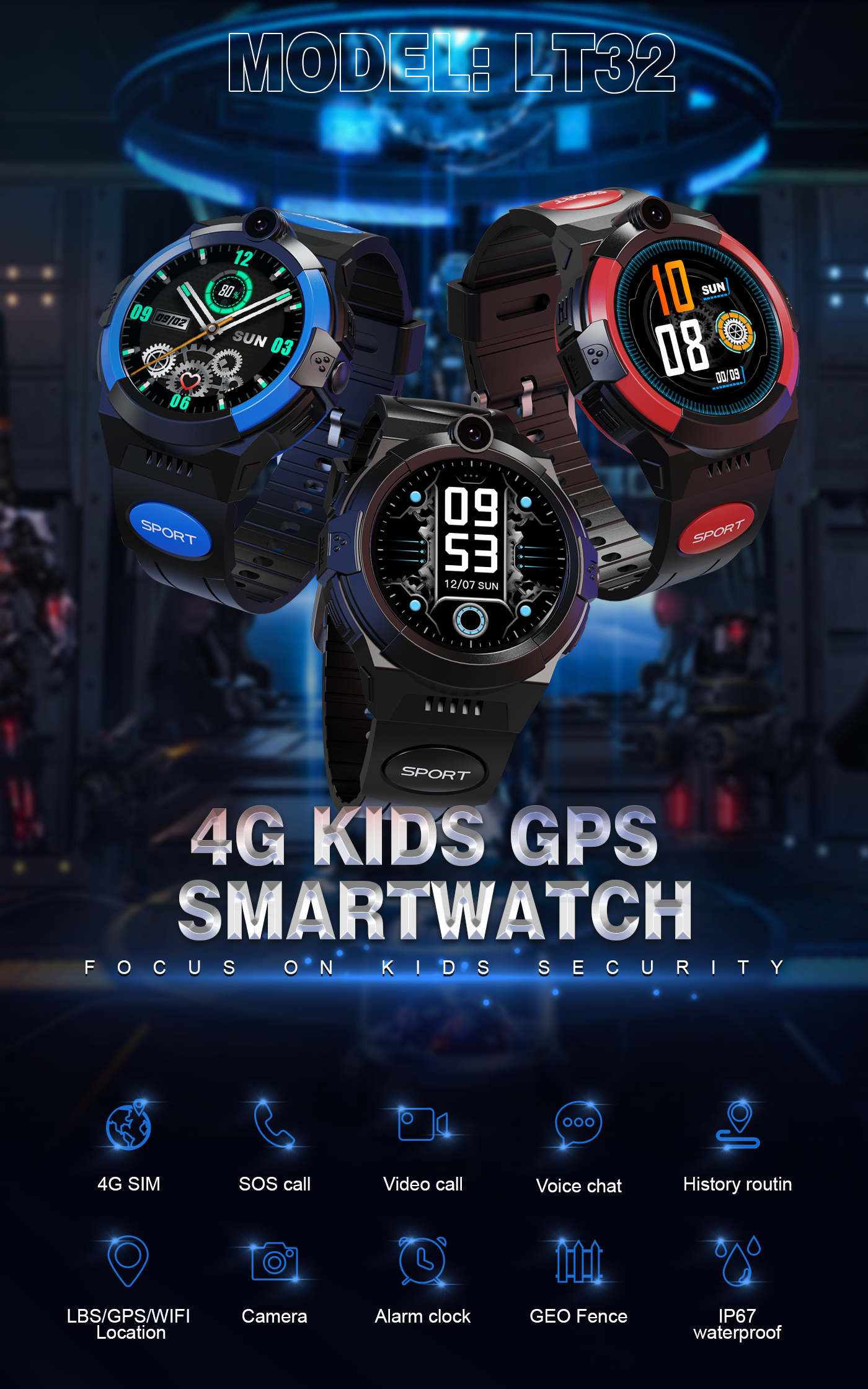 kids watch with gps tracker