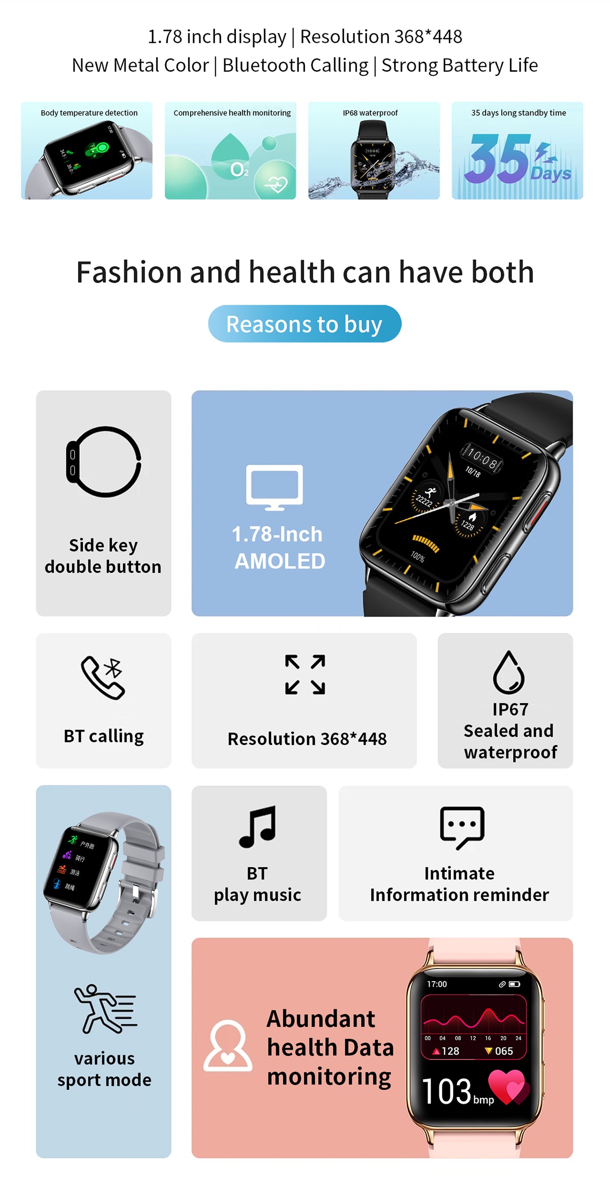 luxe smart watch