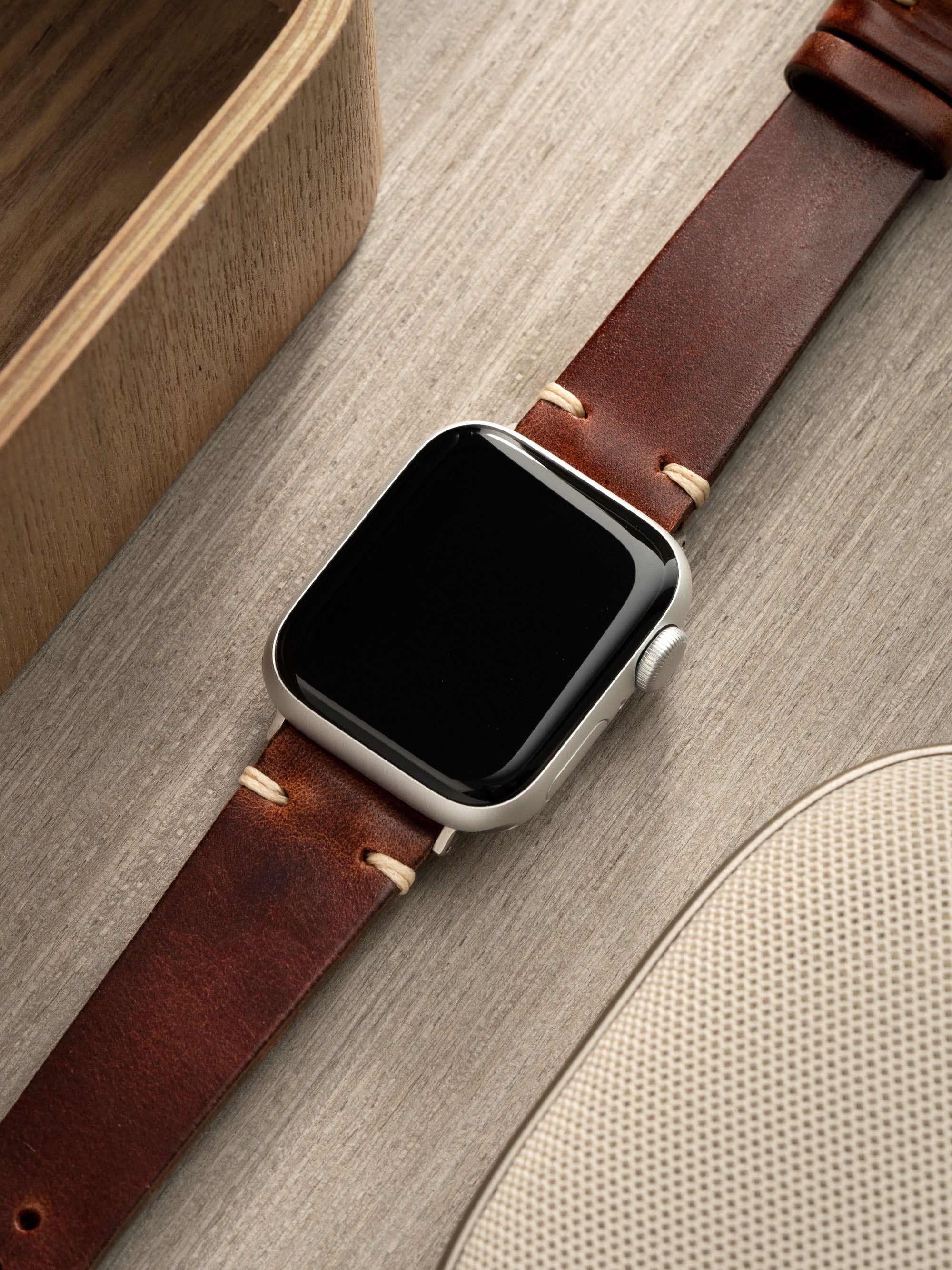 Apple Watch Band - Brown Leather - Vintage Siena