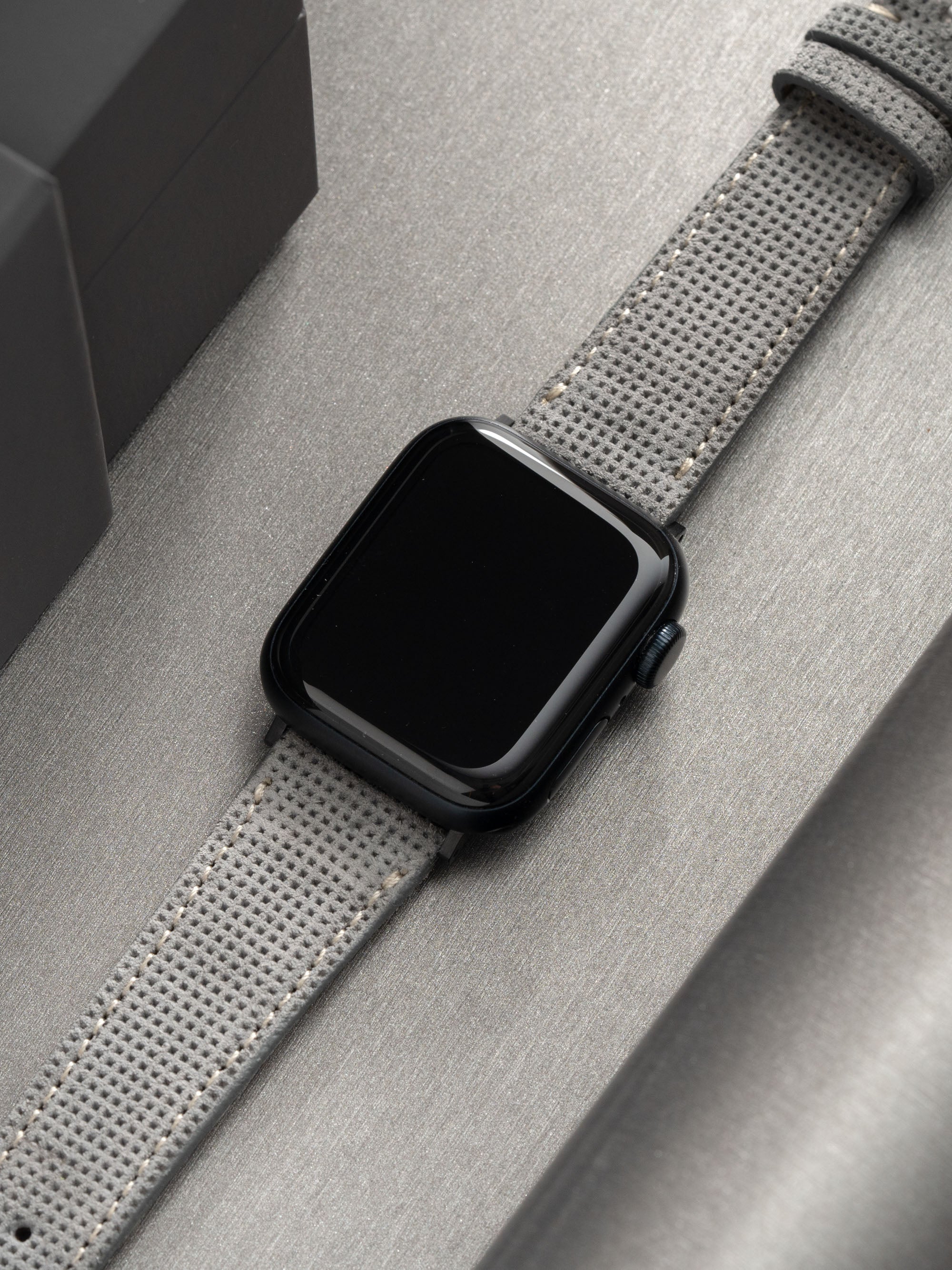 Apple Watch Band - Grey Leather - ICE