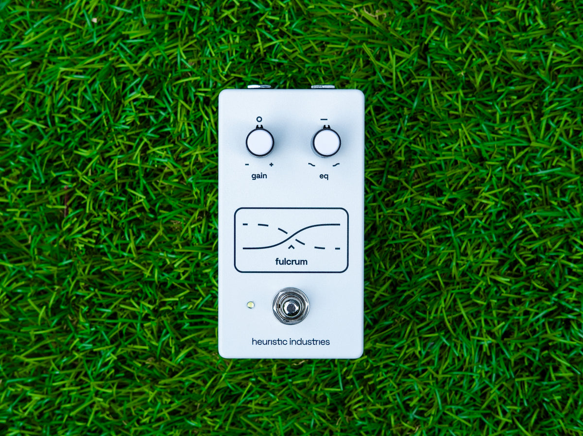 Fulcrum guitar pedal, in a bed of grass