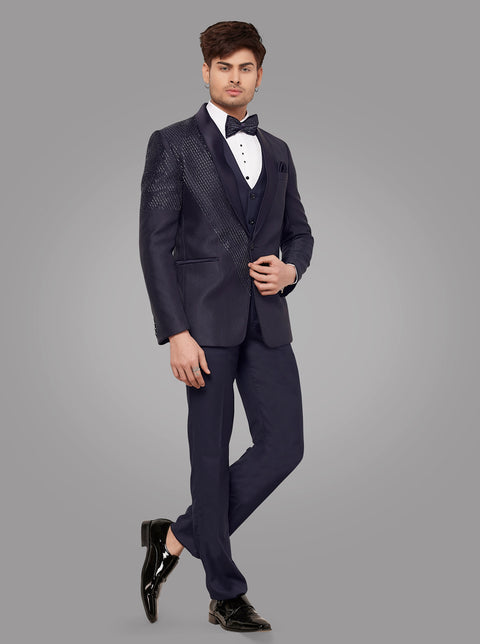 Jade Black 3 Piece Tuxedo Suit