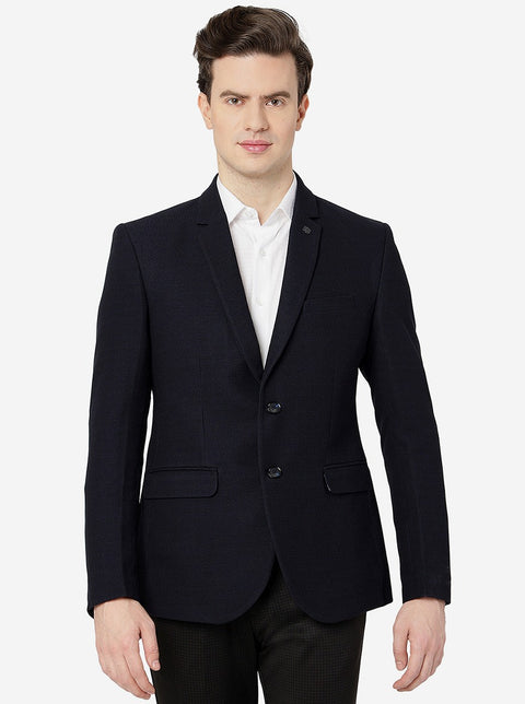 Formal Grey Textured Blazer - Magnus