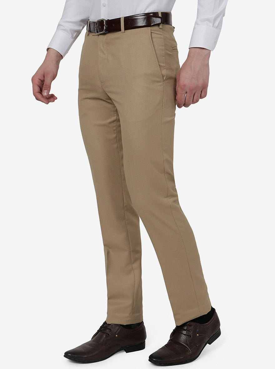 Cobb Beige Slim Fit Chinos