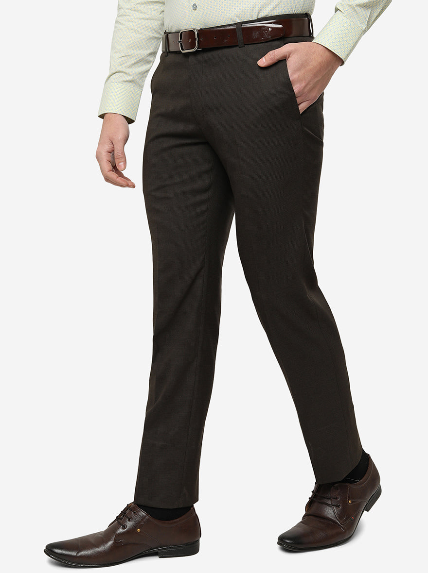 Buy Brown Trousers & Pants for Men by VAN HEUSEN Online | Ajio.com