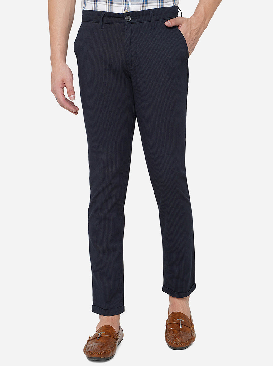 Buy online Navy Blue Cotton Chinos Casual Trousers from Bottom Wear for Men  by Vmart for 709 at 41 off  2023 Limeroadcom