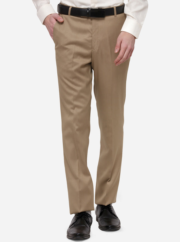 Buy online Beige Polyester Flat Front Trousers Formal from Bottom Wear for  Men by Solemio for 619 at 60 off  2023 Limeroadcom