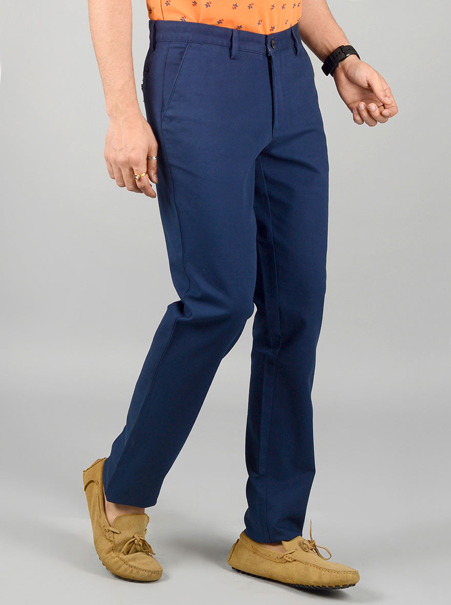 Buy Highlander Navy Blue Casual Checked Slim Fit Trousers for Men Online at  Rs748  Ketch