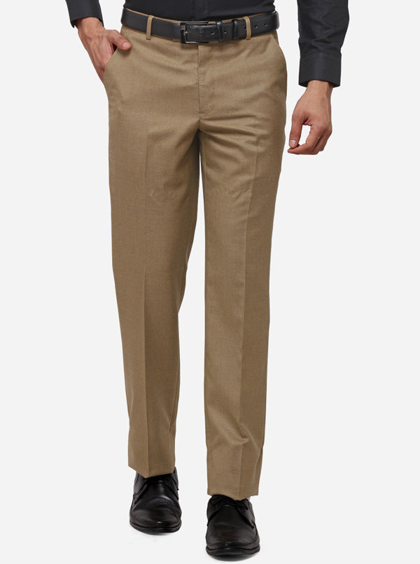 Maleno Slim Fit Men Khaki Cream Trousers  Buy Maleno Slim Fit Men Khaki  Cream Trousers Online at Best Prices in India  Flipkartcom