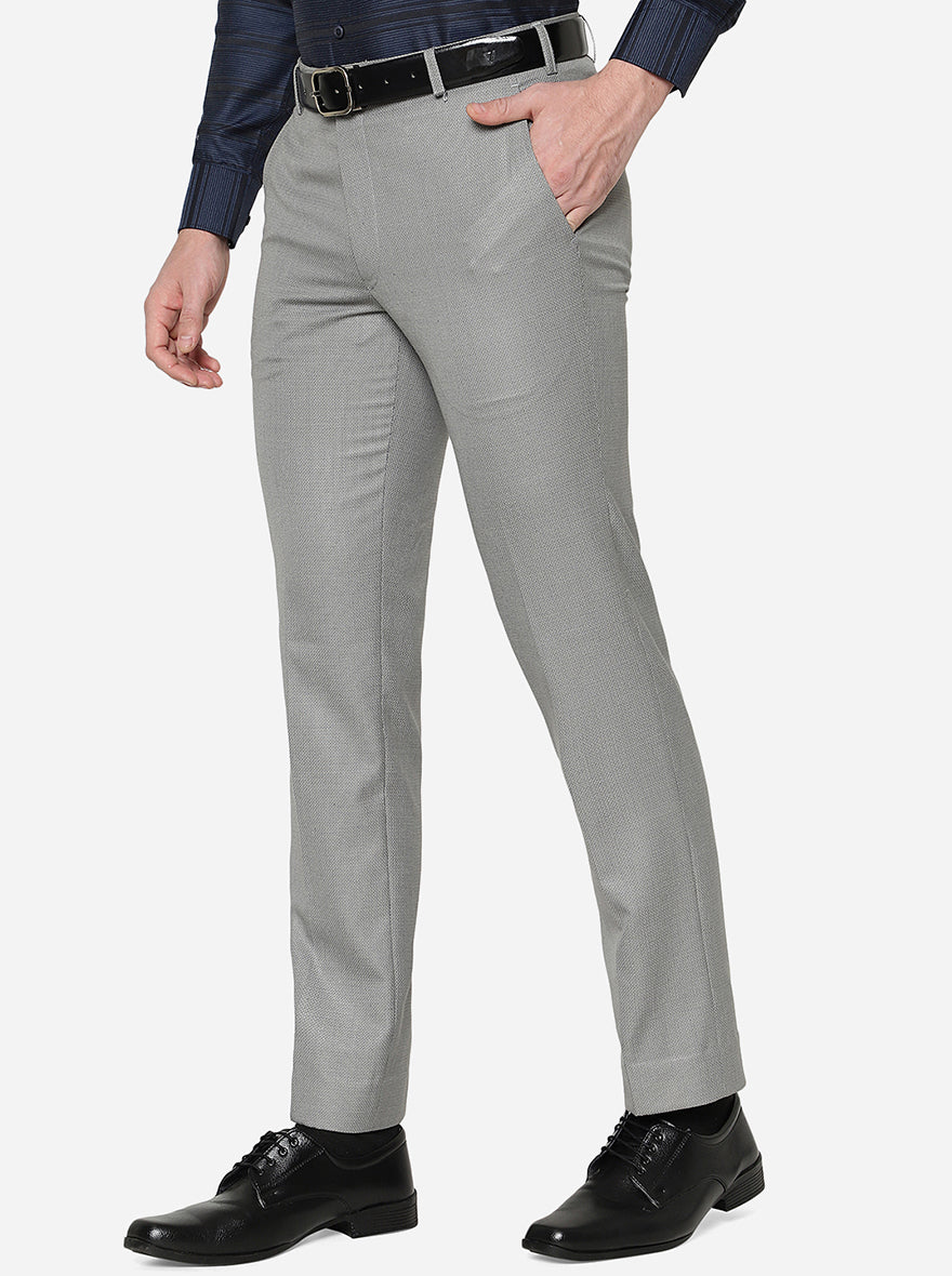 Buy Louis Philippe Sport Blue Cotton Slim Fit Self Pattern Trousers for  Mens Online @ Tata CLiQ