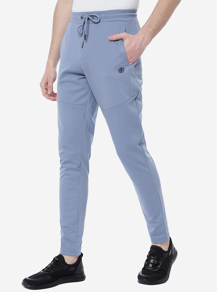 Navy Blue Track Pant for Men - Solid & 100% Cotton Regular Fit