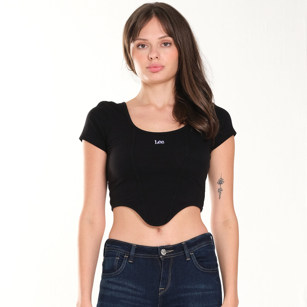 WOMENS LEE LOGO CROP TOP – Lee Jeans Ph