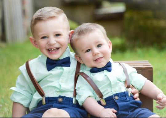 baby boy suspenders and bow tie outfit