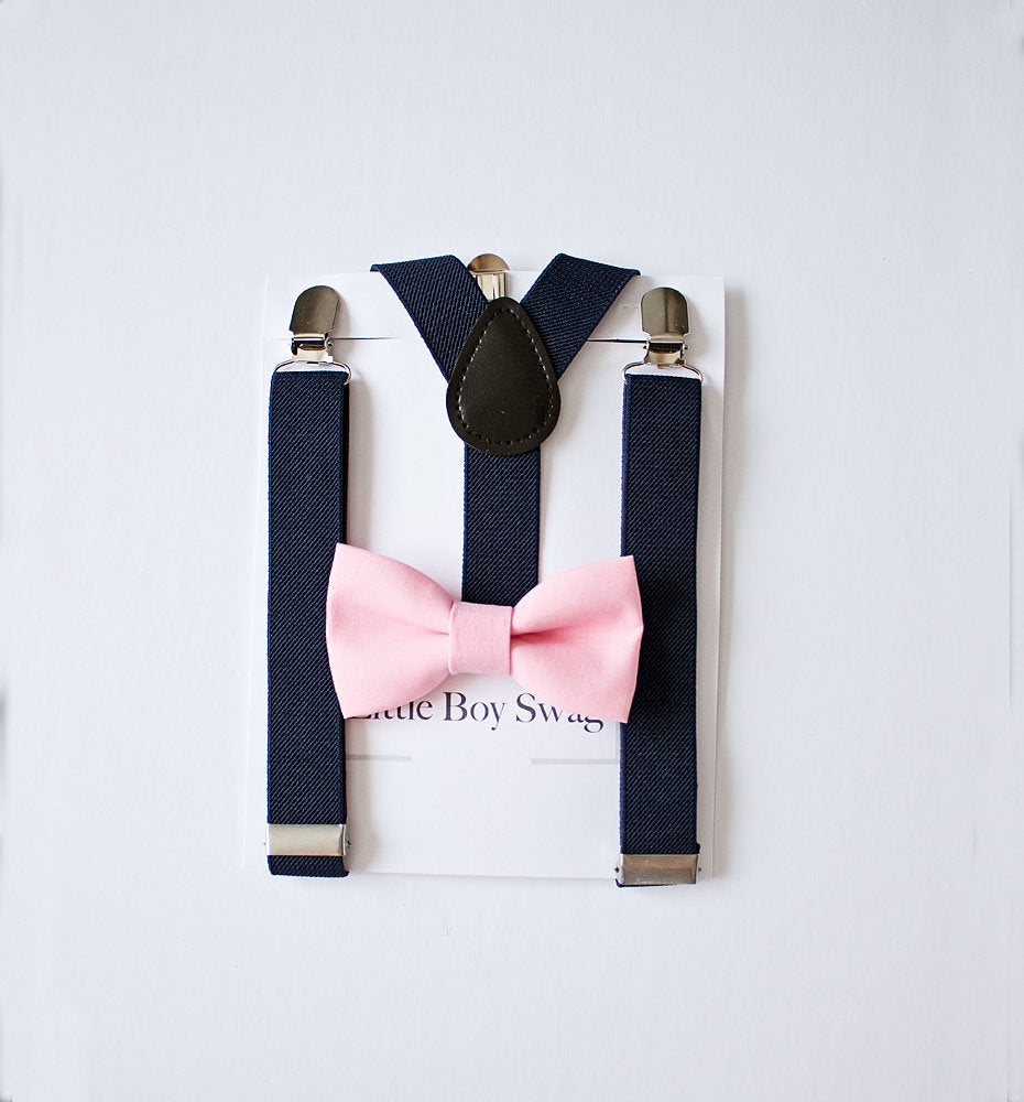 boy bow tie and suspenders outfit