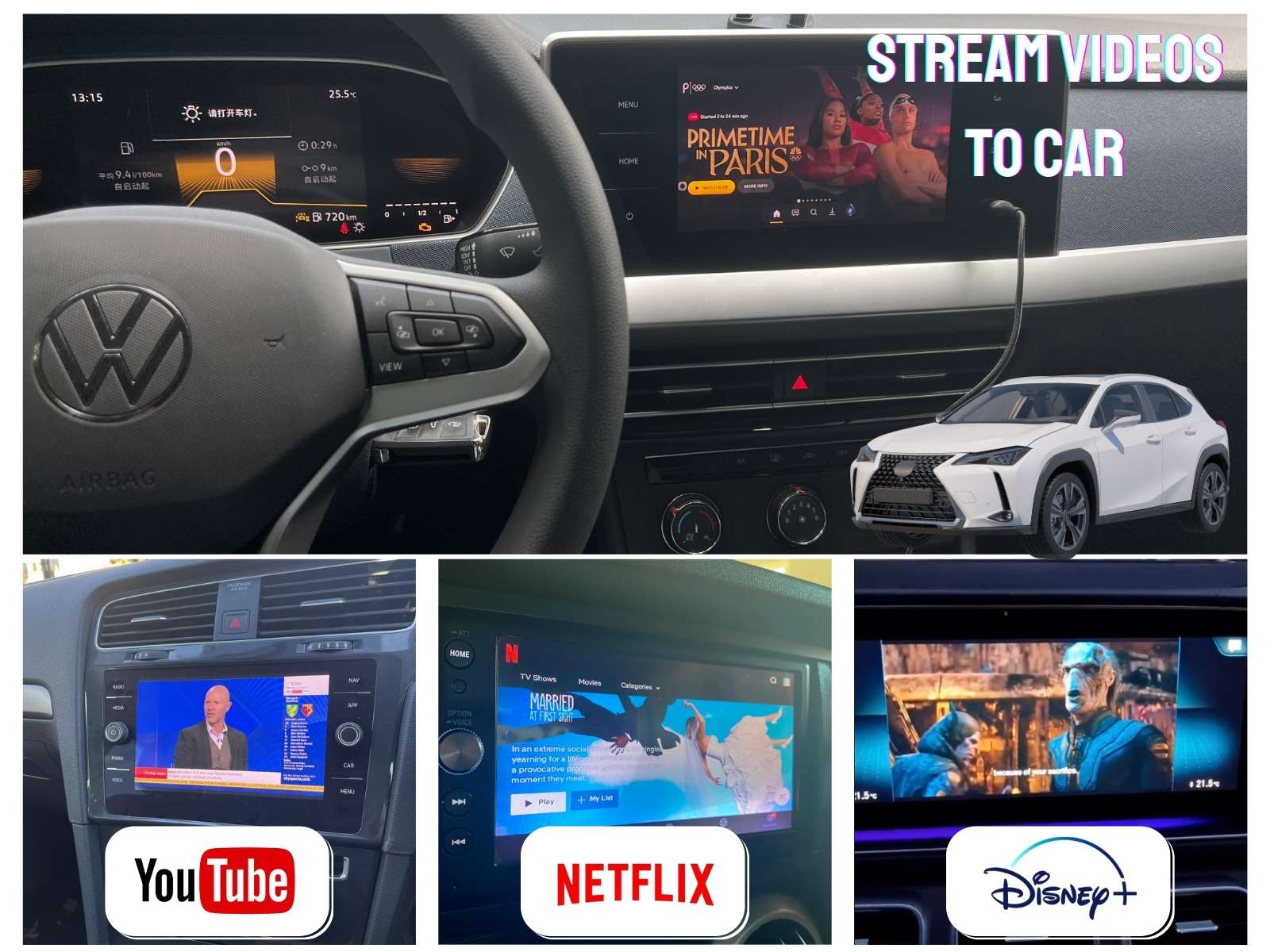 Watch live TV on CarPlay