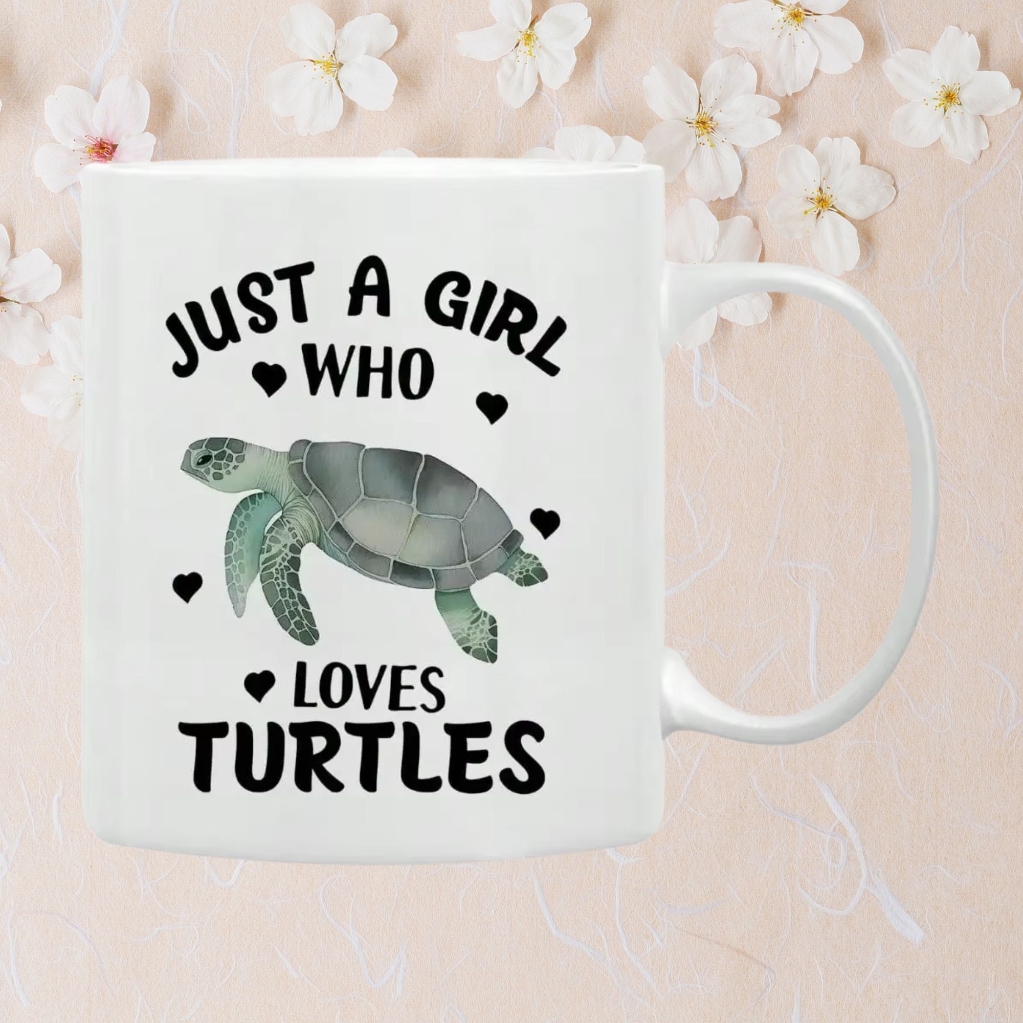 JUST A GIRL WHO LOVES TURTLES Coffee Mug - Image 3