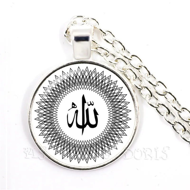 Glass Muslim Islamic Allah Arab Muslim Necklace - Image 18
