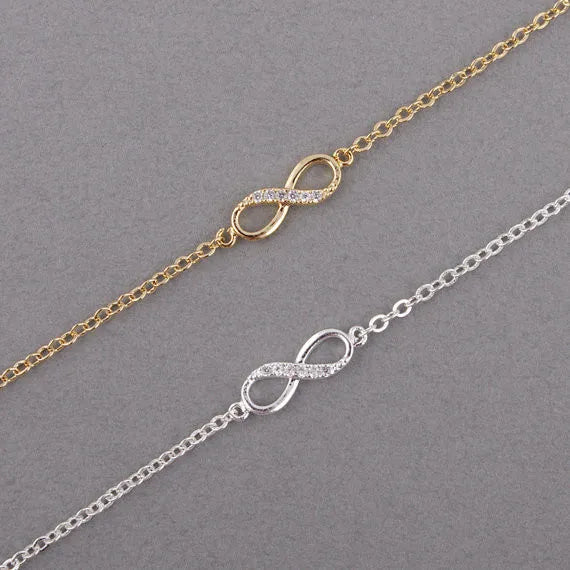 Infinity Number 8 Chain Bracelet - Image 10
