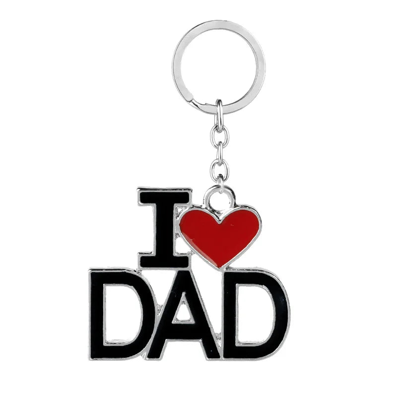 I Love Dad Mom PaPa Mama Keychain - Image 8