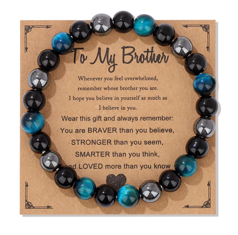 Family Bracelet Natural Stone Bead Bracelet - Image 38