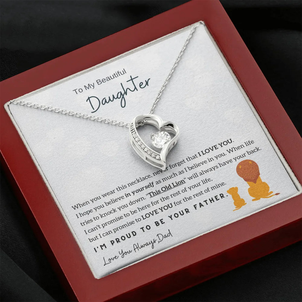 To My Daughter Love Necklace - Image 3