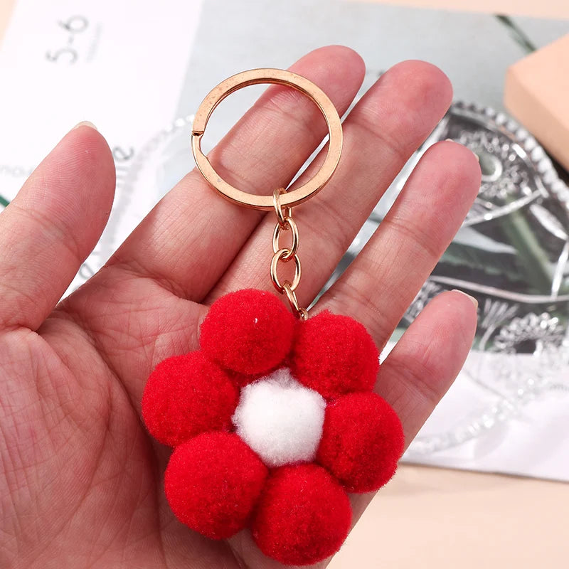 Cute Keychain Bee Honeycomb Heart Flower - Image 28