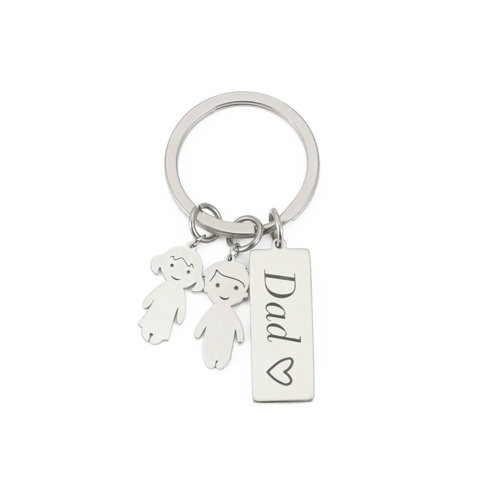 Boy Girl Mom Dad Happiness Family keychain - Image 16
