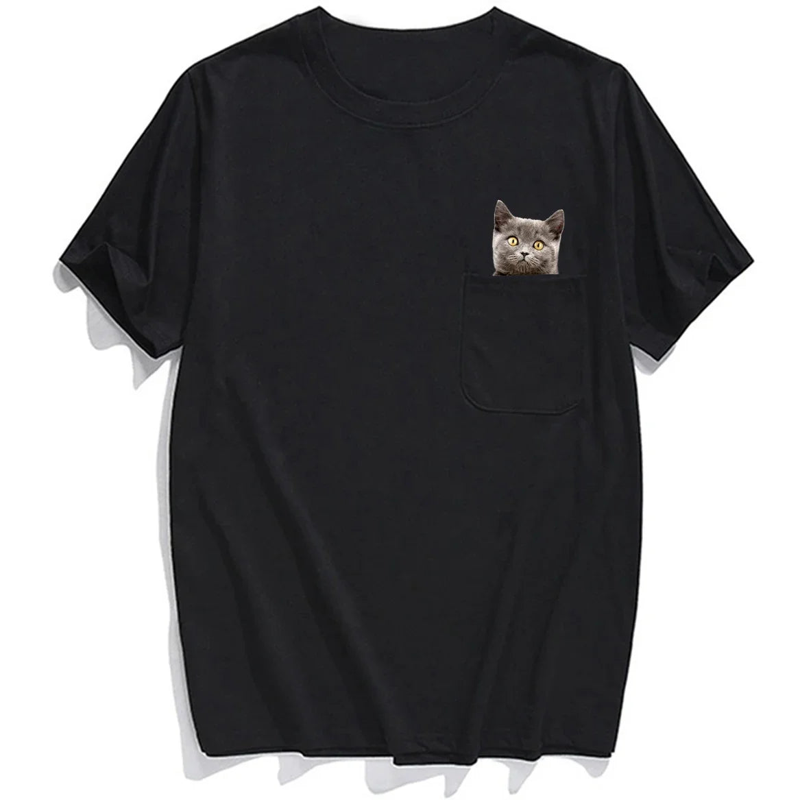 Pocket Cat Stickers T-shirts - Image 3