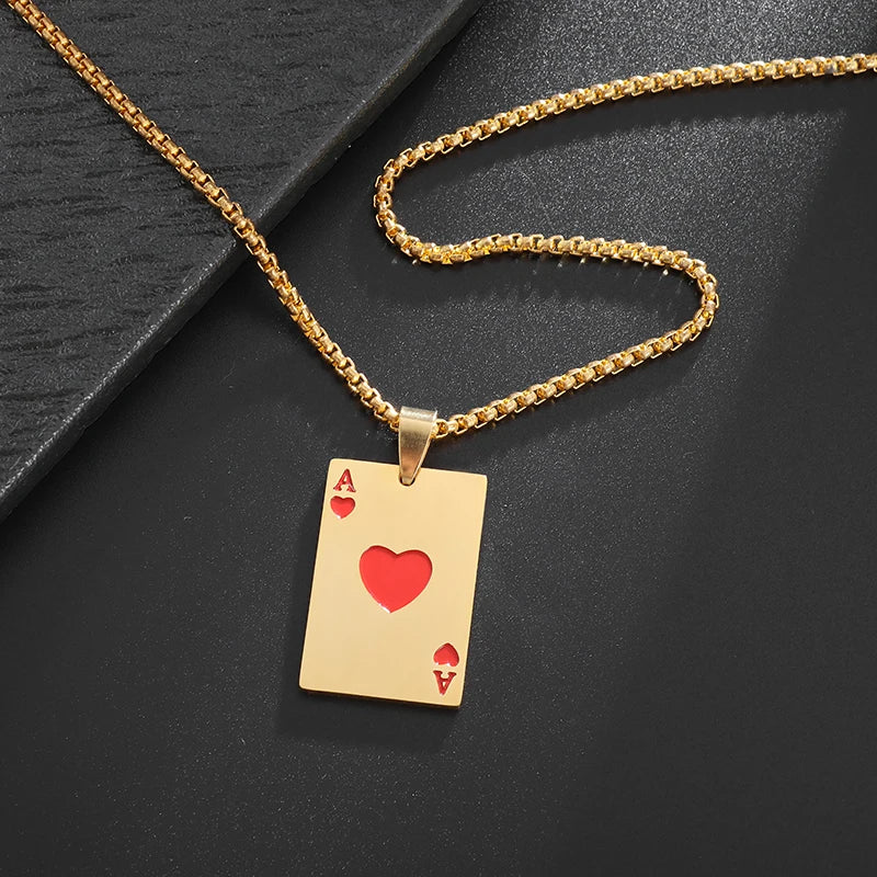 Half Playing Card Pendant Necklace - Image 6