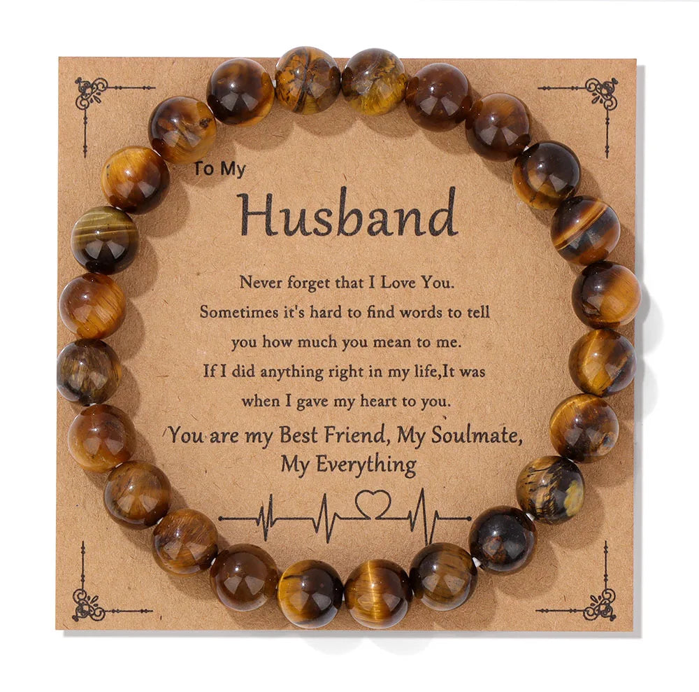 Family Bracelet Natural Stone Bead Bracelet - Image 21
