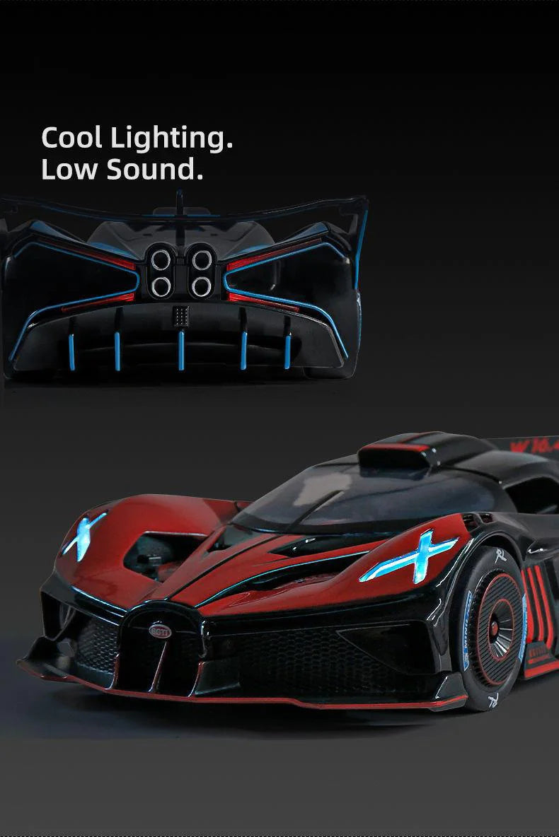 1:24 Bugatti Bolide Alloy Sport Car Model Diecast - Image 13