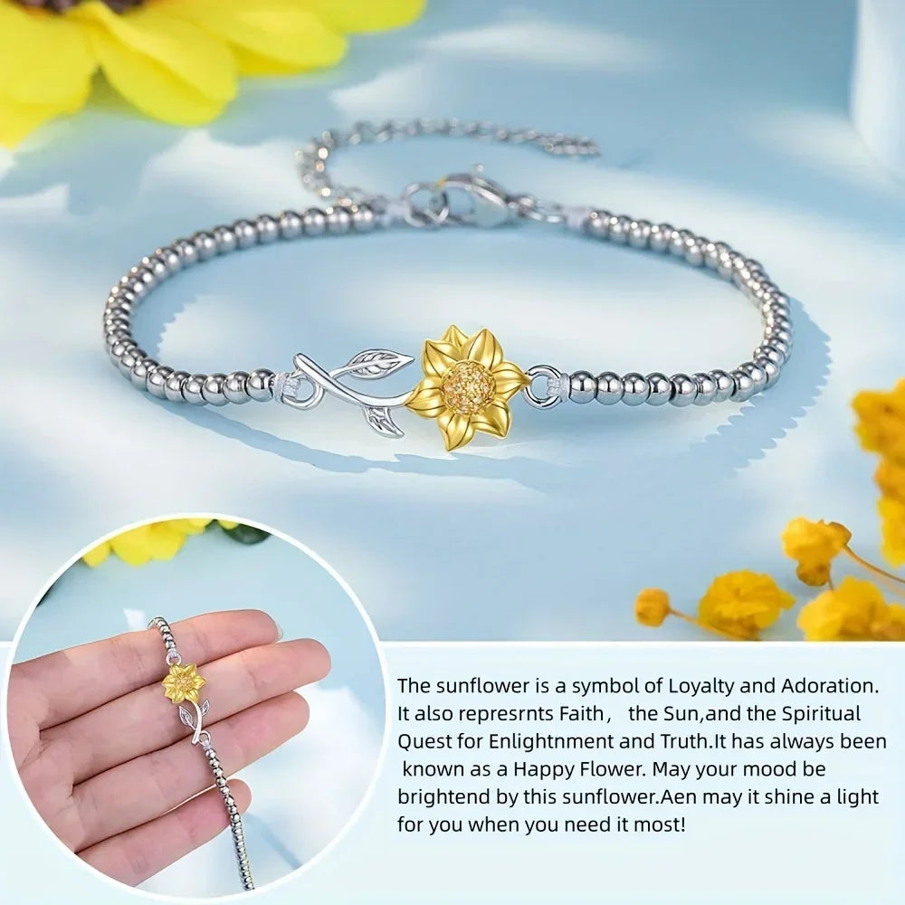 Cute Stylish Sunflower Bracelet - Image 4