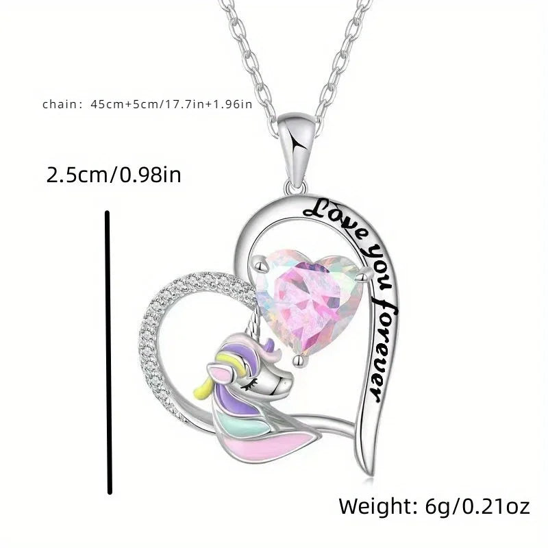 Charming Unicorn Pendant Necklace - Image 5