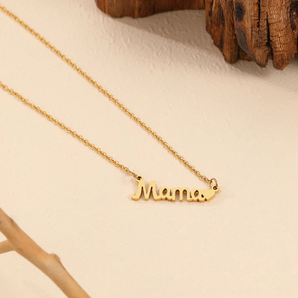 Mama Love Heart Letter Pendant - Image 7