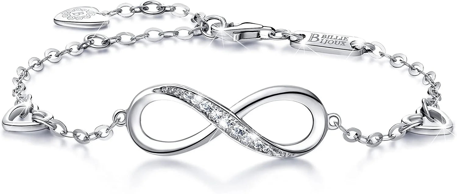 Infinity Endless Love Symbol Charm Adjustable Bracelet - Image 4