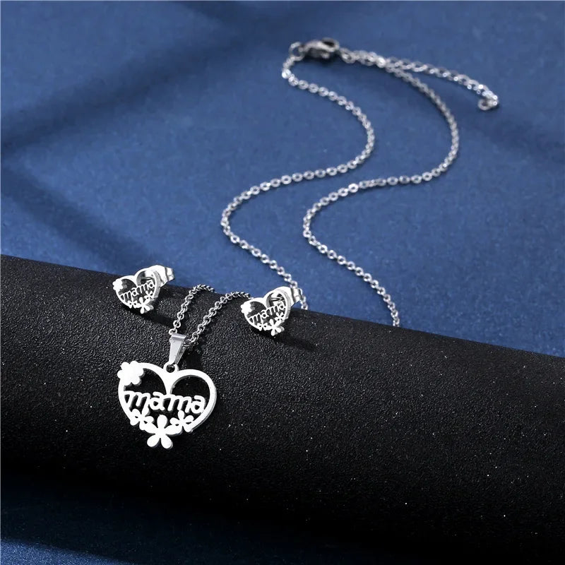 Mama Letter Pendant Necklace - Image 20