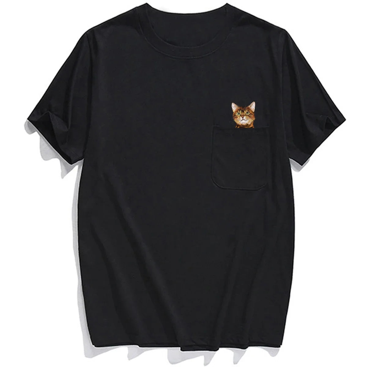 Pocket Cat Stickers T-shirts - Image 3