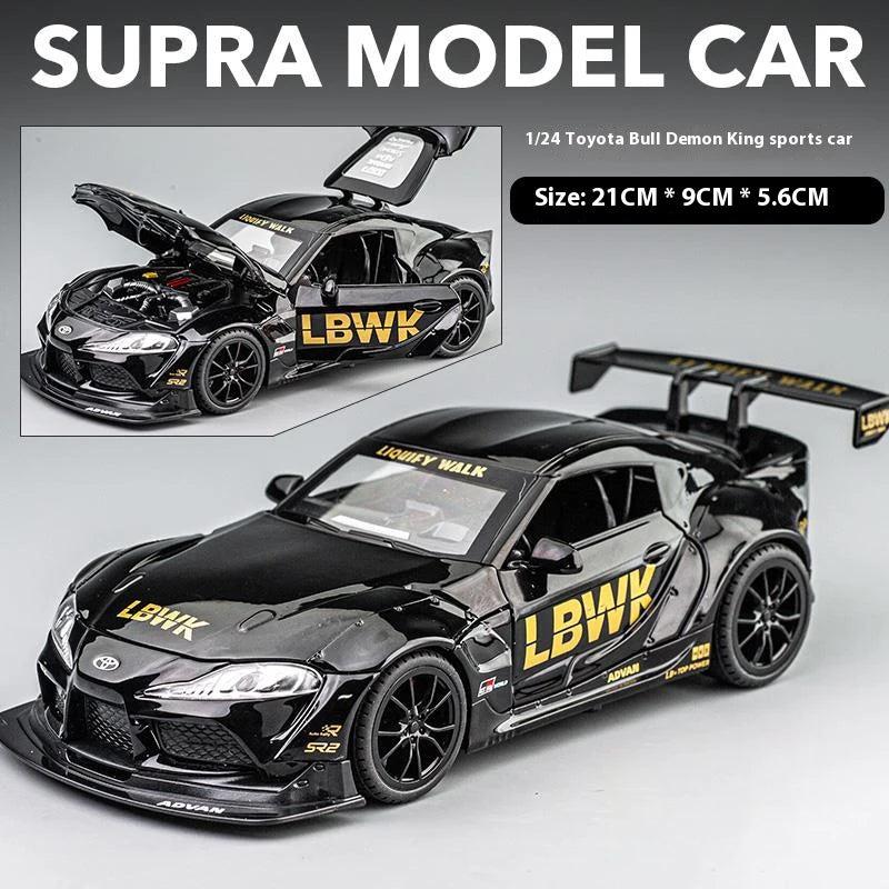1/22 Scale Toyota Supra Alloy Racing Car Model Diecast - Image 8
