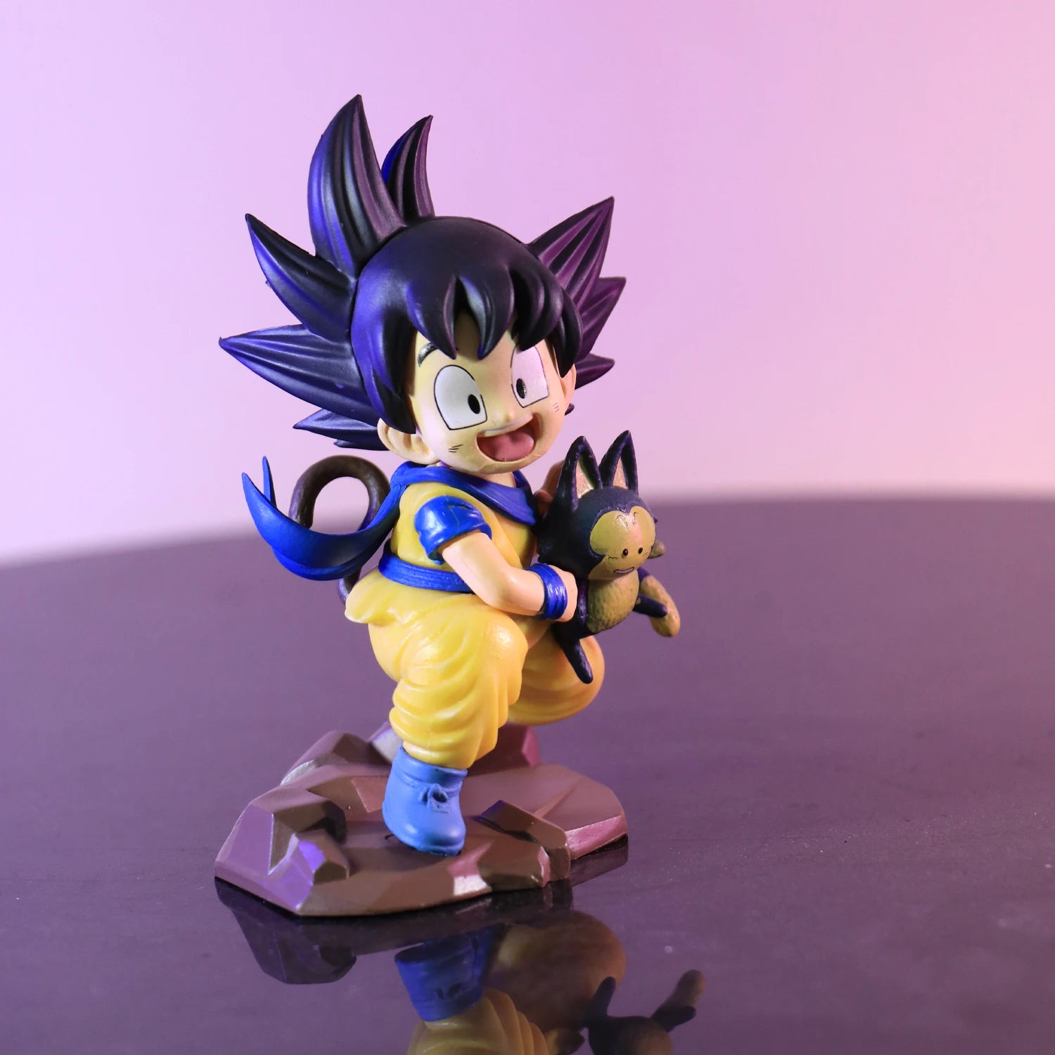 Anime Dragon Ball Q Version Figures Childhood Goku Holding Poole PVC 10cm Collection - Image 3