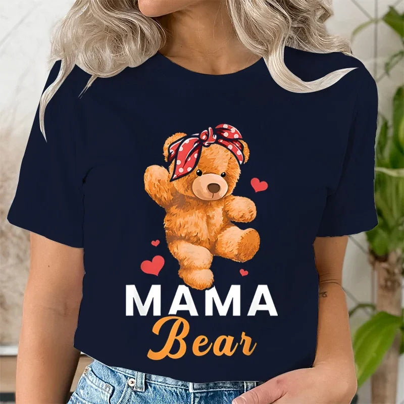 Teddy Mama Bear Graphic T Shirts - Image 12