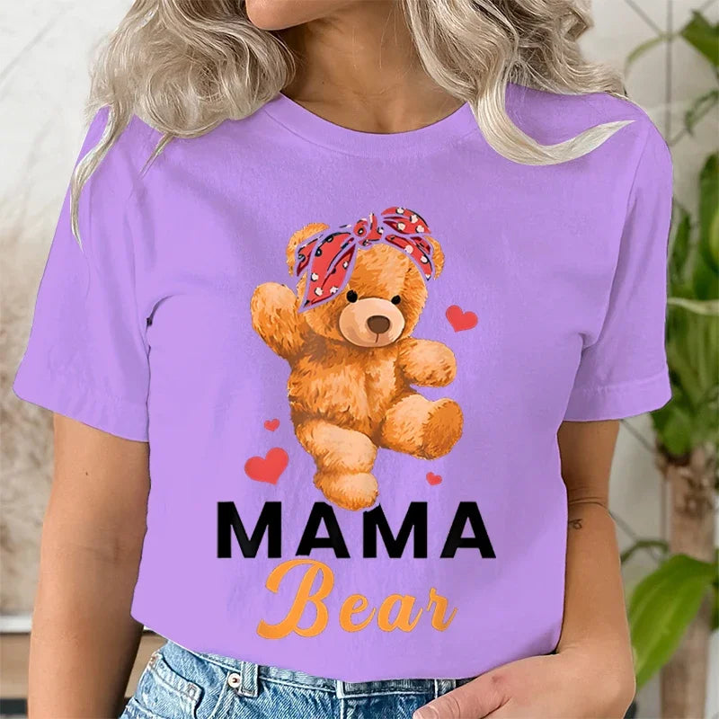 Teddy Mama Bear Graphic T Shirts - Image 9