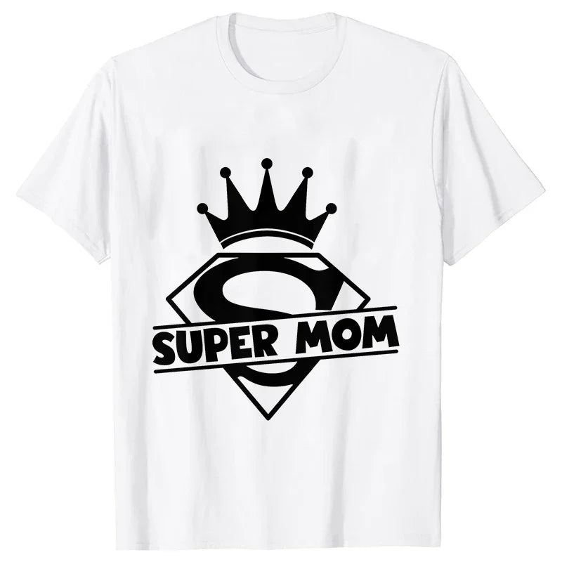 Super Mom Family Matching Outfits Set Super Mom Dad Best Son Ever Funny Tee Shirt - Image 4