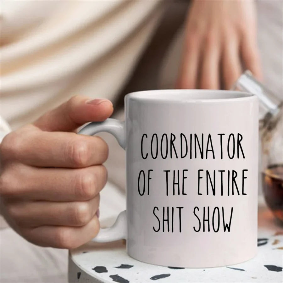 Coordinator Of The Entire Shit Show Mugs - Image 3