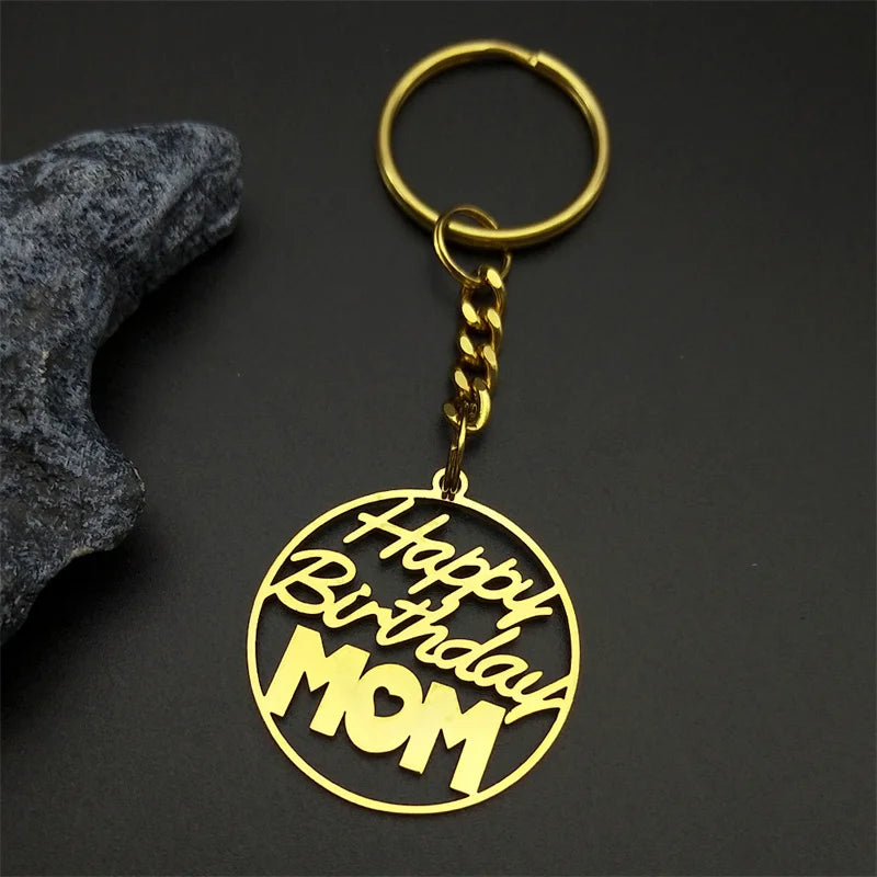 Happy Birthday Mom Pendant Keyring - Image 6