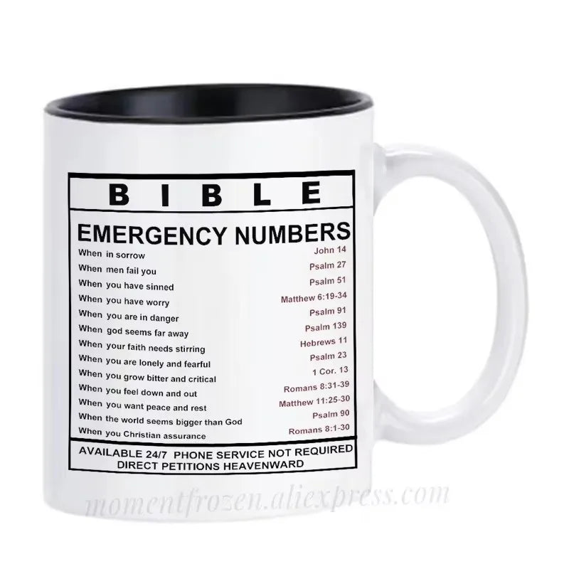 God Bible Quote Jesus Christ Cups Godfather Lord Nun Coffee Mugs - Image 5