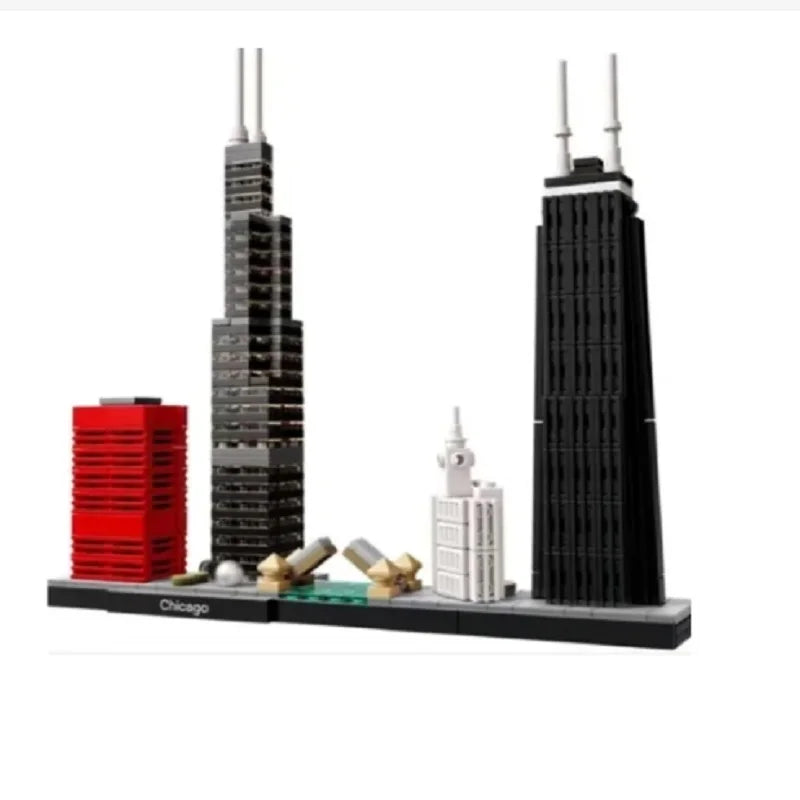 New York London Pairs Dubai Lanmark City Skyline Building Blocks - Image 16