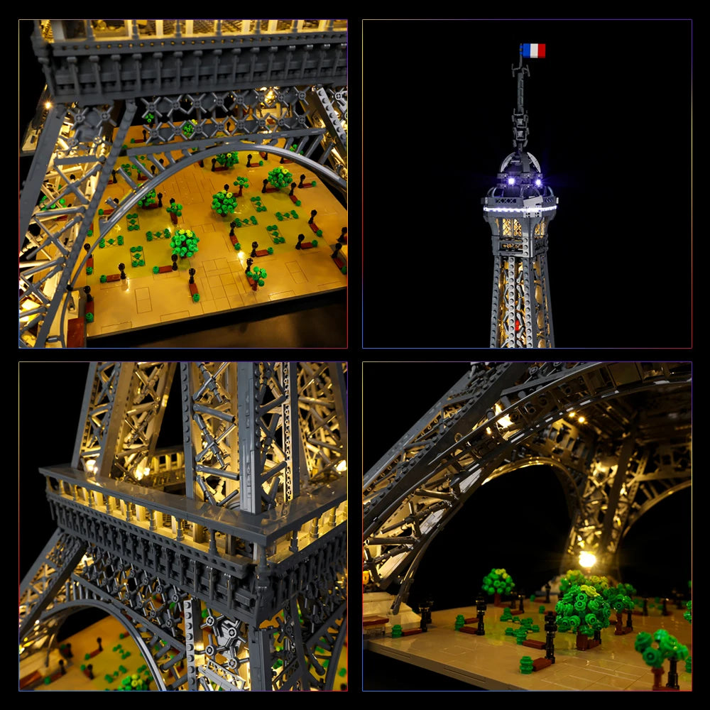 Led Light Kit For Eiffel Tower PARIS World Famous Architecture Building Blocks - Image 8