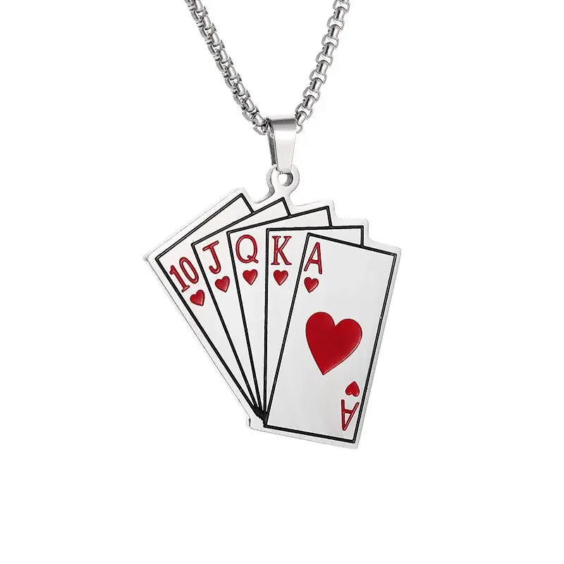 Half Playing Card Pendant Necklace - Image 10