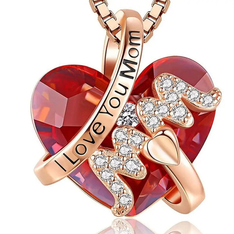 Luxury Fashion "Mom" Pendant Necklace - Image 8