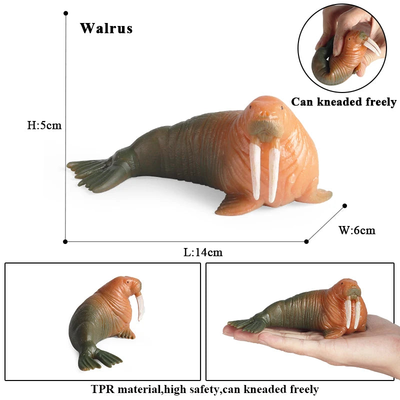 Sea Life Animals Soft Action Figures - Image 8